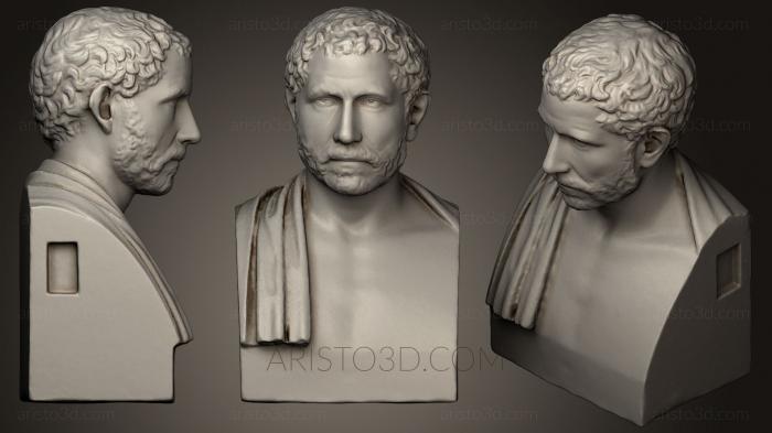 Busts and heads antique and historical (BUSTA_0562) 3D model for CNC machine